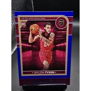 2024-25 Panini NBA Hoops Jaylon Tyson Rookie RC #250 Blue - Cleveland Cavaliers